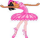 балерина - анимационная картинка GIF. 